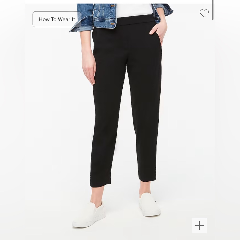 J. Crew Jamie Pant Black NWT! Size 12